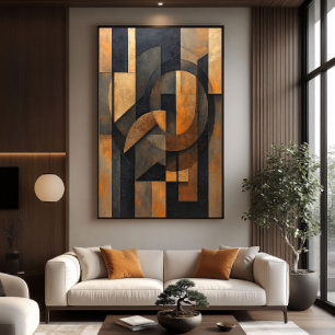 Goldene Abstraktion Poster