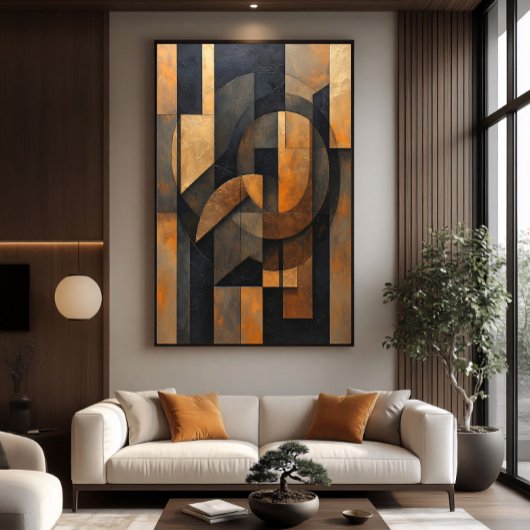 Goldene Abstraktion Poster