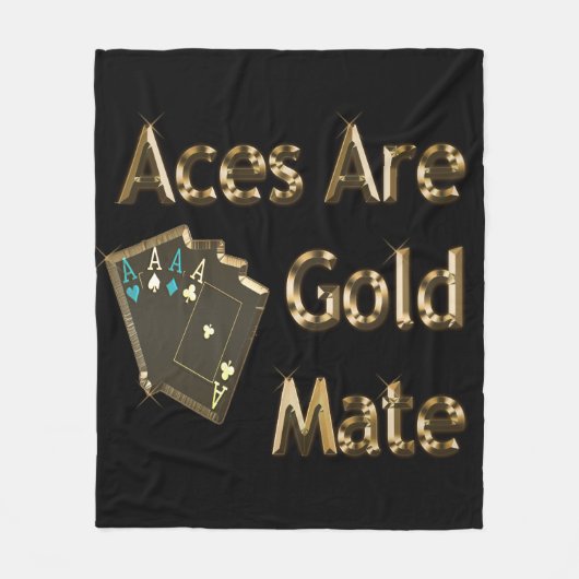 Goldene Aces sind Goldmedaille, Fleecedecke (Vorderseite)