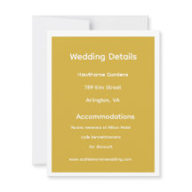 Goldene Acryl-Hochzeitseinladung Set Elegant | Lux