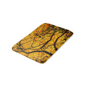 Goldene Adern des Herbstes Badematte (Schrägansicht)