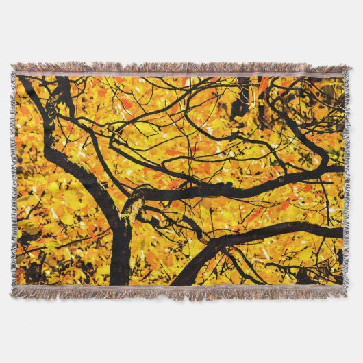 Goldene Adern des Herbstes Decke (Vorderseite)