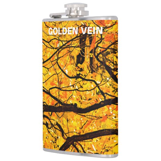 Goldene Adern des Herbstes Flachmann (Links)