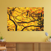 Goldene Adern des Herbstes Leinwanddruck (Insitu (Wohnzimmer))