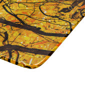 Goldene Adern des Herbstes Schneidebrett (Ecke)