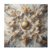 Goldene Adern von Opulence Calacatta Goldener Marm Fliese (Vorderseite)
