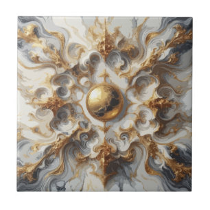Goldene Adern von Opulence Calacatta Goldener Marm Fliese