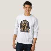 Goldene ägyptische Maske Sweatshirt (Vorne ganz)