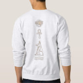 Goldene ägyptische Maske Sweatshirt (Rückseite)