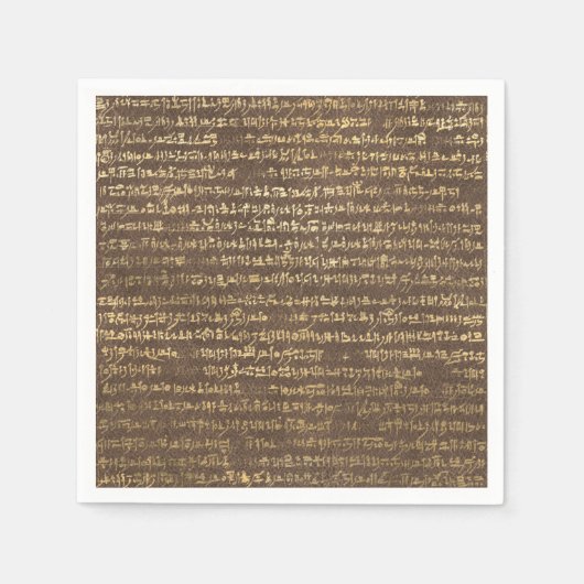 Goldene ägyptische Muster Serviette (Vorderseite)