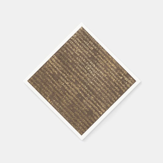 Goldene ägyptische Muster Serviette (Ecke)