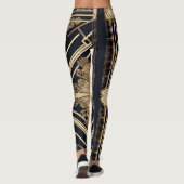 Goldene Akanthus Leggings (Rückseite)