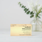 Goldene Akzente Visitenkarte (Stehend Vorderseite)