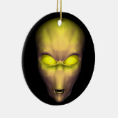 Goldene Alien Keramik Ornament (Rechts)