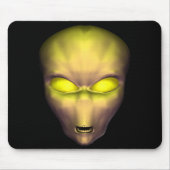 Goldene Alien Mousepad (Vorne)