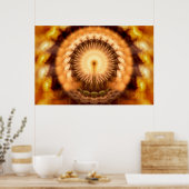 Goldene Amber-Divine-Emanations-Mandala Poster (Küche)