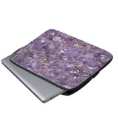 Goldene Amethyst-Schimmer Laptopschutzhülle (Vorne Knopf)
