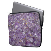 Goldene Amethyst-Schimmer Laptopschutzhülle (Vorderseite Links)