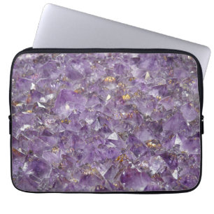 Goldene Amethyst-Schimmer Laptopschutzhülle