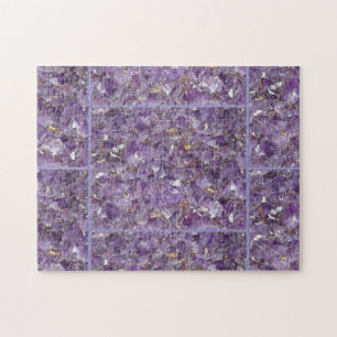 Goldene Amethyst-Schimmer Puzzle
