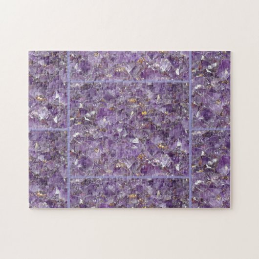 Goldene Amethyst-Schimmer Puzzle (Horizontal)