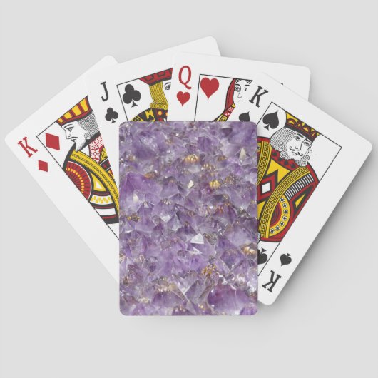 Goldene Amethyst-Schimmer Spielkarten (Rückseite)