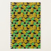 Goldene Ananas auf Streifen Planer (Vorderseite)