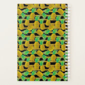 Goldene Ananas auf Streifen Planer (Rückseite)