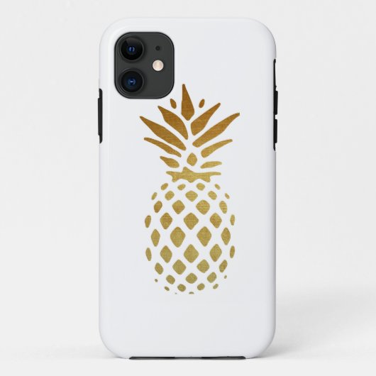 Goldene Ananas, Frucht im Gold Case-Mate iPhone Hülle (Rückseite)