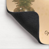Goldene Ananas Glam Mousepad (Ecke)