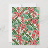 Goldene Ananas-Hochzeit Einladung (Rückseite)