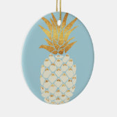 Goldene Ananas Keramikornament (Rechts)