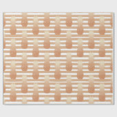 Goldene Ananas-Muster Geschenkpapier (Flach)