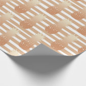 Goldene Ananas-Muster Geschenkpapier (Ecke)