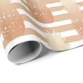 Goldene Ananas-Muster Geschenkpapier (Rolleneckpunkt)