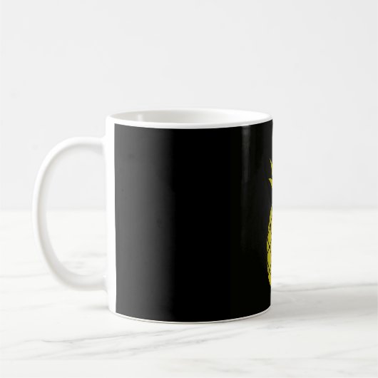 Goldene Ananas-Tasse Kaffeetasse (Links)