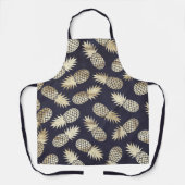 Goldene Ananas Tropical Pineapa Girly Chic Pattern Schürze (Vorderseite)