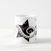 Goldene Anmerkungen des personalisierten Tasse (Mittel)