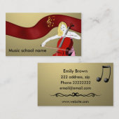 Goldene Anmerkungen Visitenkarte (Vorne/Hinten)