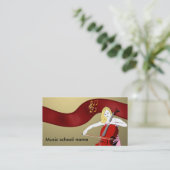 Goldene Anmerkungen Visitenkarte (Stehend Vorderseite)