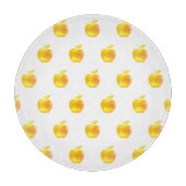 Goldene Äpfel auf Weiß Schneidebrett (Vorderseite)