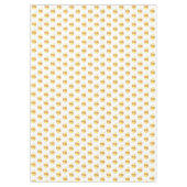 Goldene Äpfel auf weißem Tablett Tischdecke (Vorderseite)