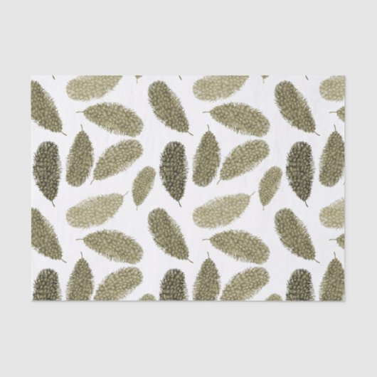 Goldene AquarellFedern Seidenpapier (Vorderseite)