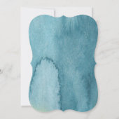 Goldene Aquarellschwäne Hochzeitsfeiern Einladung (Rückseite)