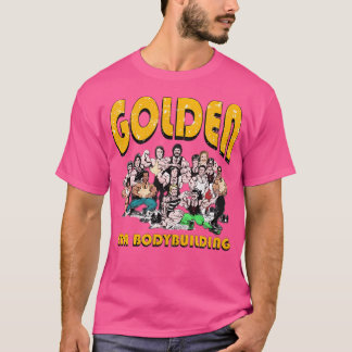 Goldene Ära Bodybuilding Karikatur T-Shirt