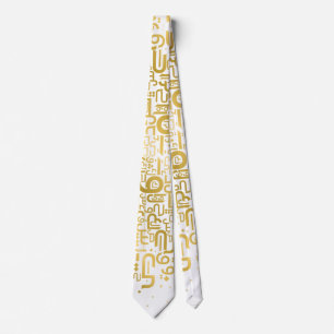 Goldene arabische Buchstaben Krawatte