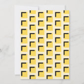 Goldene Art Deco Geometric Geburtstagsparty Einlad (Rückseite)