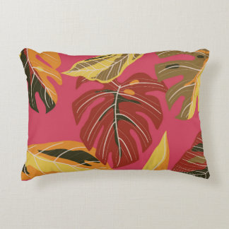 Goldene Art Deco Natur Tapete Dekokissen