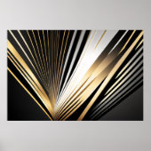 Goldene Art Deco Pracht Poster (Vorne)