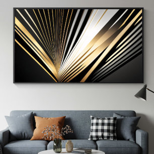 Goldene Art Deco Pracht Poster